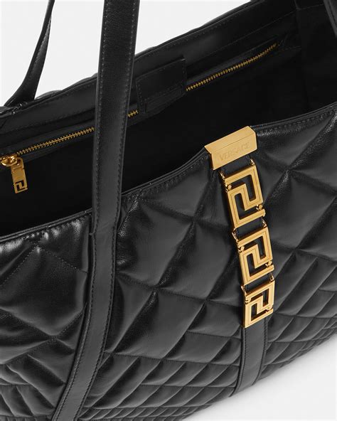 versace la greca tote bag|greca goddess tote bag.